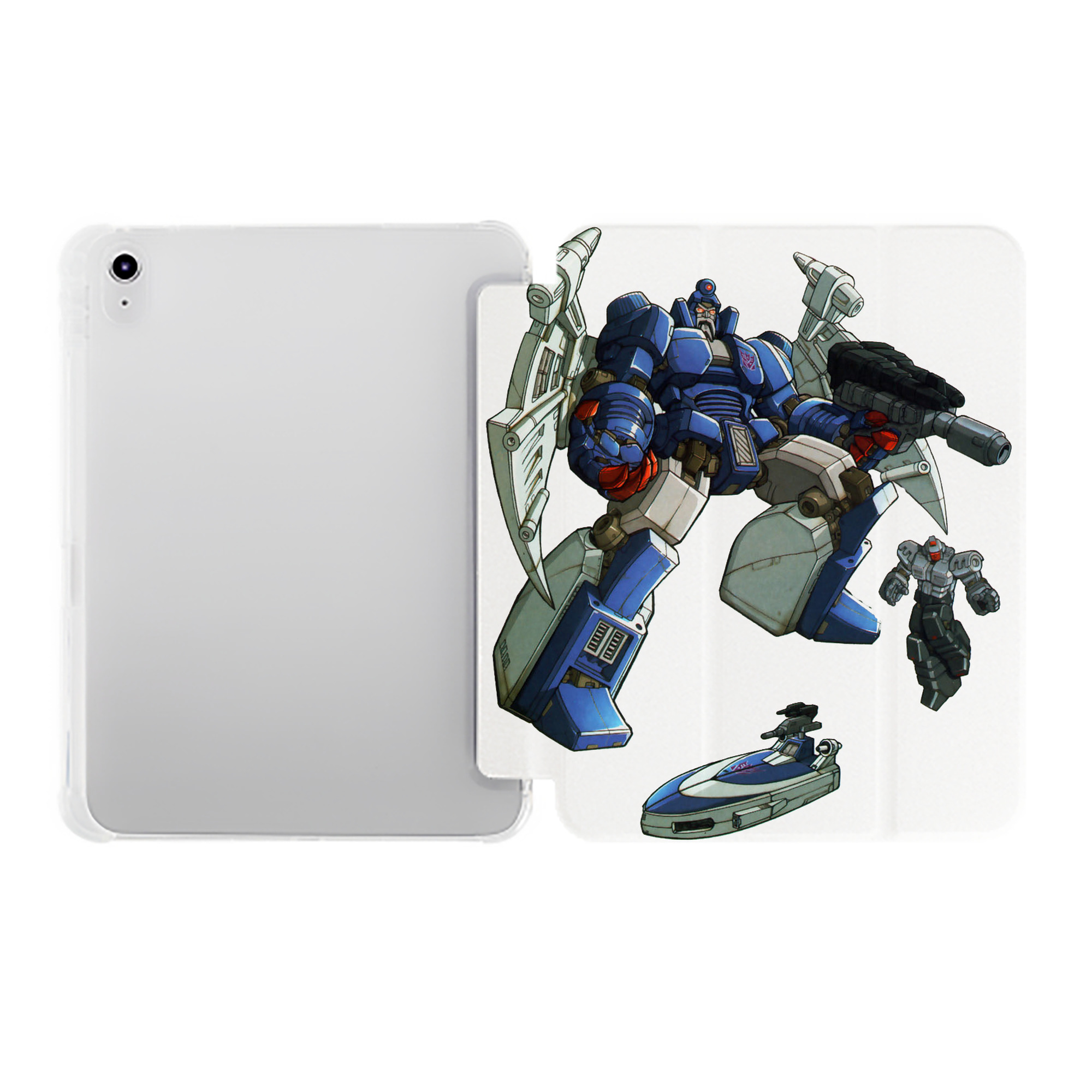 （画像用）  IPad ケース ペン収納付き 三つ折りスタンド PUレザー×シリコン 対応機種9.5/10.5/10.9インチ